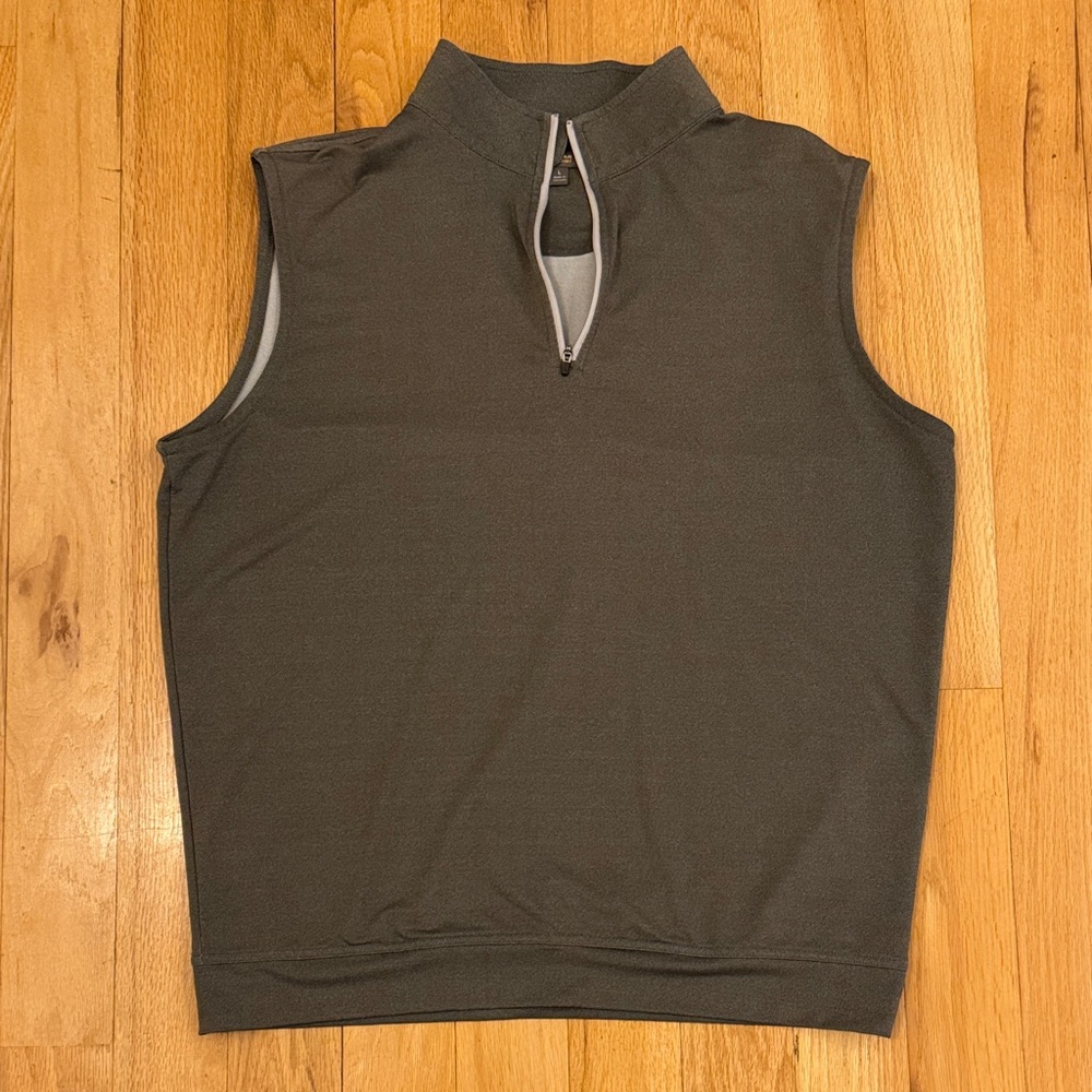 PETER MILLAR Sleeveless Quarter-Zip Pullover Vest